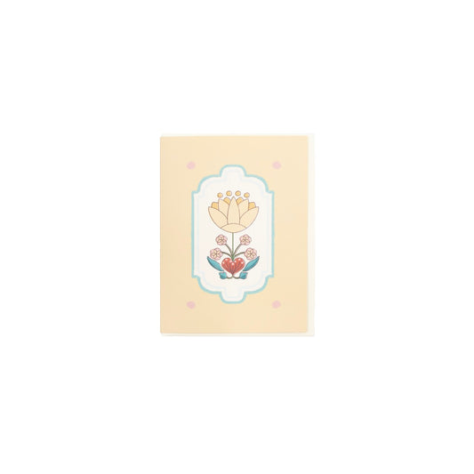 Greeting Card (Yellow Flower) Moonlit Oasis