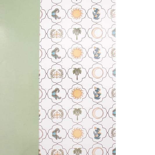 Wrapping Paper (Green) Moonlit Oasis