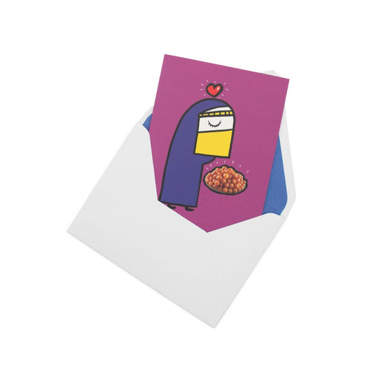 Mubarak Greeting Card - Purple