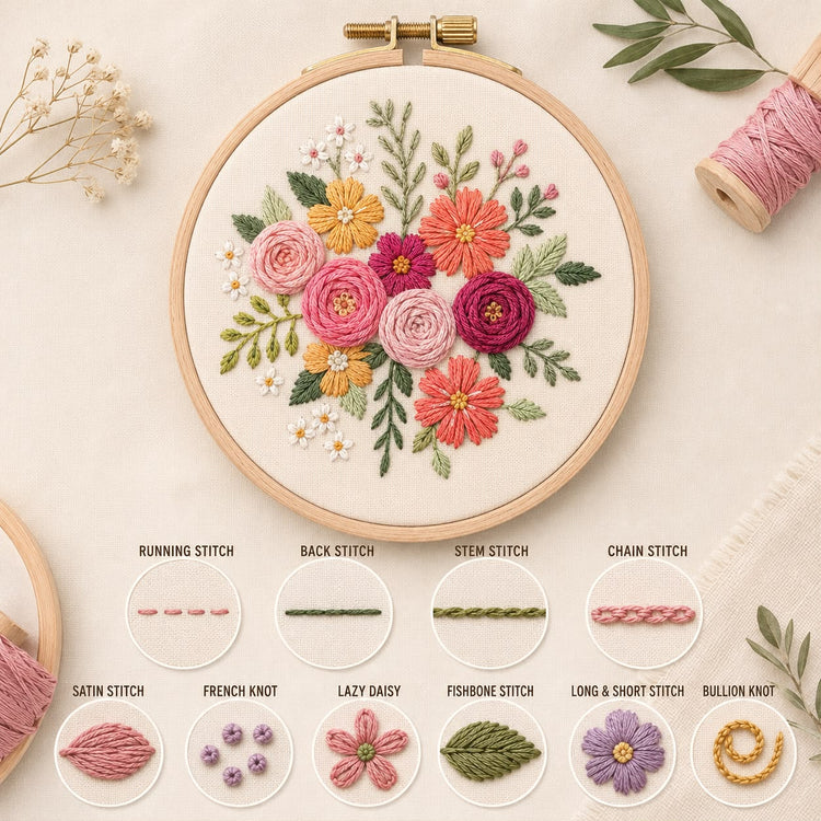 Hand Embroidery Workshop by Fidha Asiya (01/08/2026, 4:00 PM – 6:00 PM)
