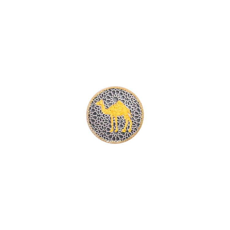 Magnet (Round Gold Camel, S)