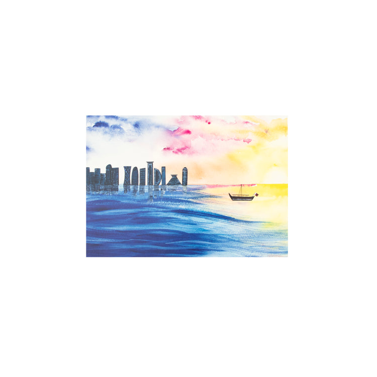A4 Artprint (Doha Skyline)