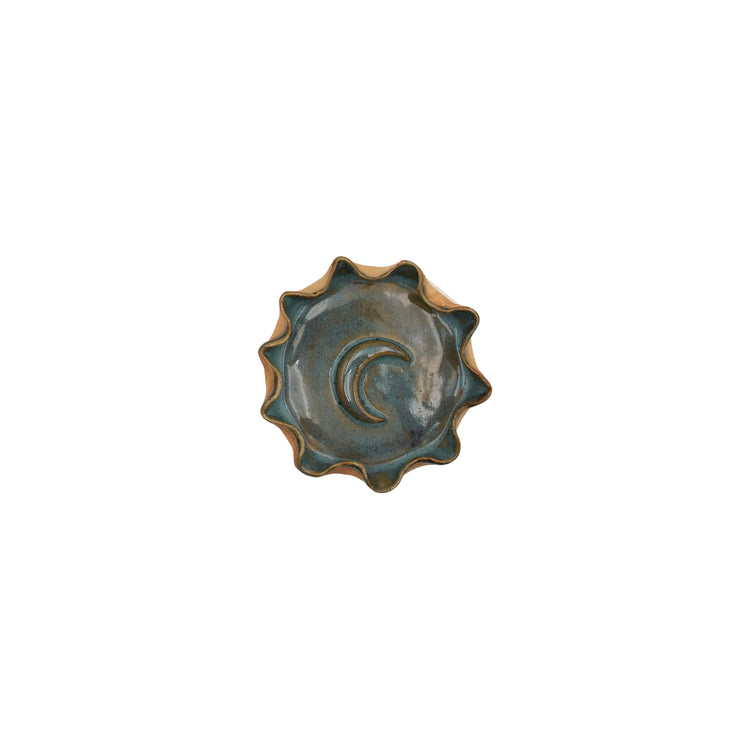 Ceramic Moon Plate (Orange)