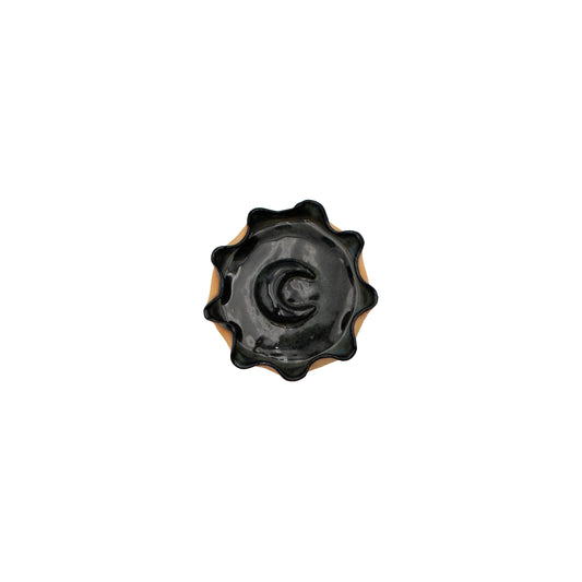 Ceramic Moon Plate (Black)