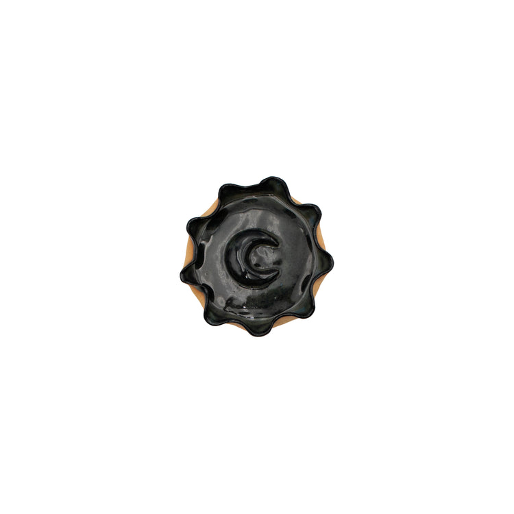 Ceramic Moon Plate (Black)