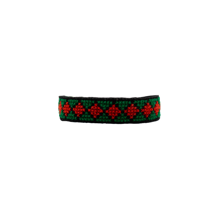 Tatreez Bracelet (Green/Red)