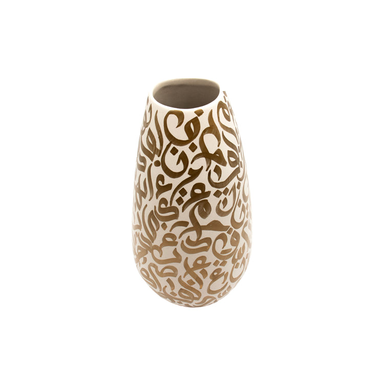 Hand Painted Calligraphy (Ceramic Vase)