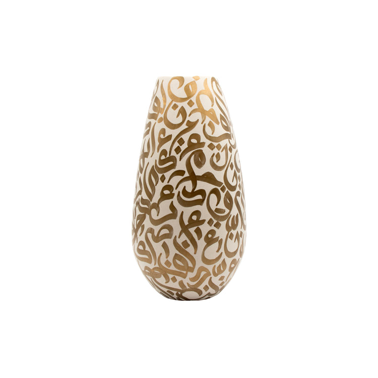 Hand Painted Calligraphy (Ceramic Vase)