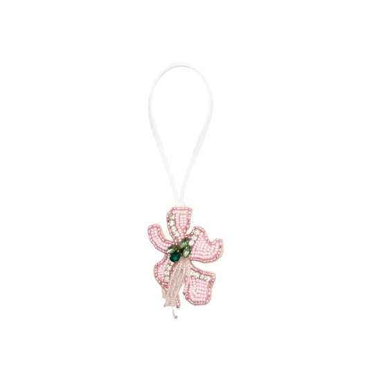Bag Charm Coral (White)