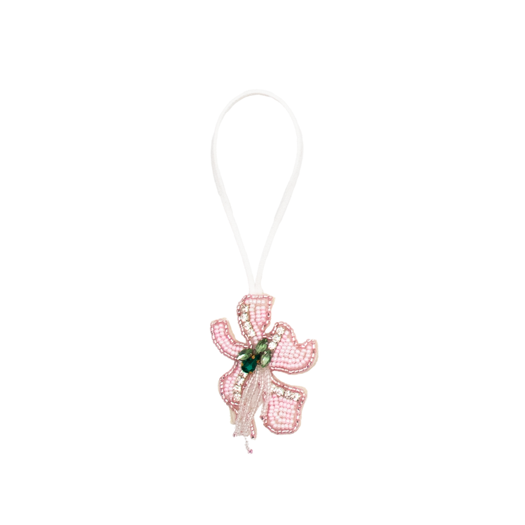 Bag Charm Coral (White)