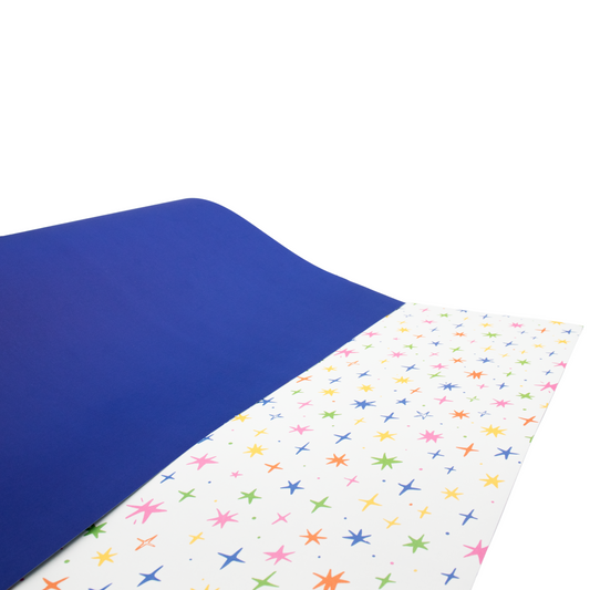 Wrapping Paper Star + Navy Blue
