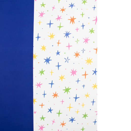 Wrapping Paper Star + Navy Blue