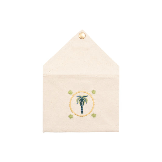 Fabric Money Envelope (Green) Moonlit Oasis