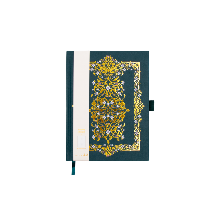Dalu x Wadha Al-Athba Leather Notebook A5 Dotted (Blue)