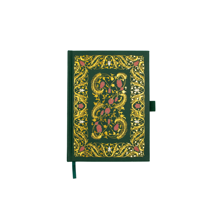 Dalu x Wadha Mohsin Al-Athba Leather Notebook A5 Blank (Green)