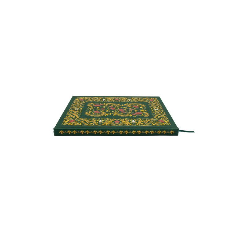 Dalu x Wadha Mohsin Al-Athba Leather Notebook A5 Blank (Green)