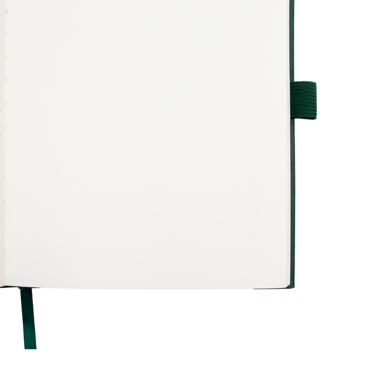Dalu x Wadha Mohsin Al-Athba Leather Notebook A5 Blank (Green)