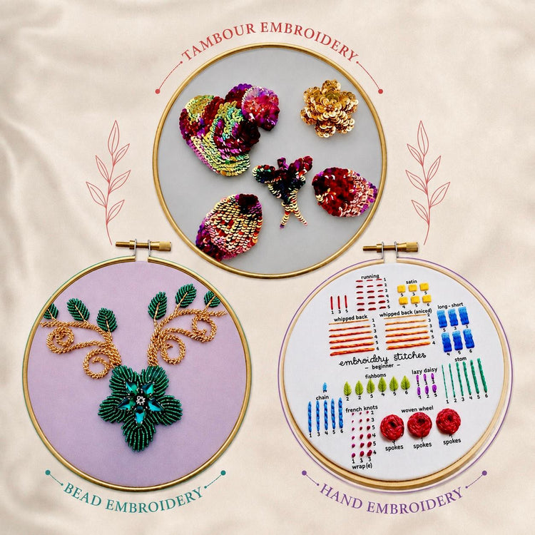 Hand, Bead and Tambour Embroidery Workshop by Kaneez Memona (17/05/2026, 3:00 PM โ 5:00 PM)