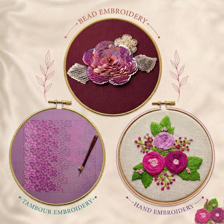 Hand, Bead and Tambour Embroidery Workshop by Kaneez Memona (17/05/2026, 3:00 PM โ 5:00 PM)