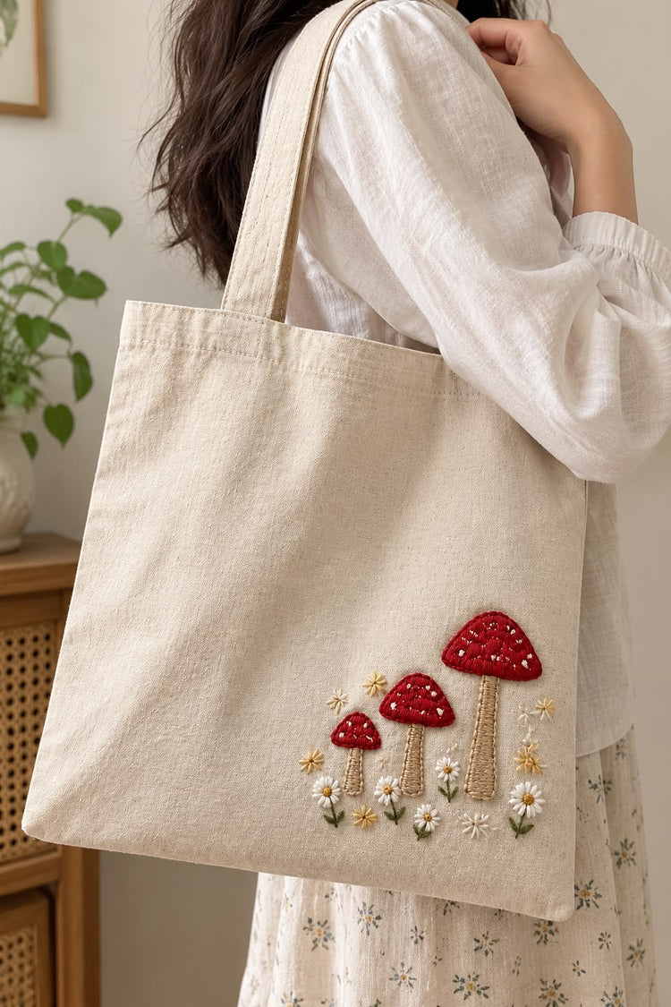 Hand Embroidery on Tote Bag Workshop by Fidha Asiya (28/10/2026, 3:00 PM – 5:00 PM)