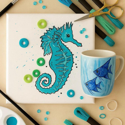 Brush & Stitch – Ocean Edition by Rasha & Janiththri(13/08/2025, 4:30PM – 7:30PM)