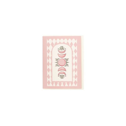 Greeting Card (Pink Moon) Moonlit Oasis