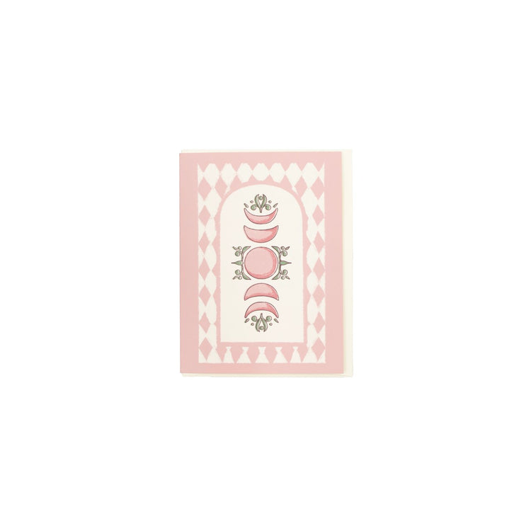 Greeting Card (Pink Moon) Moonlit Oasis