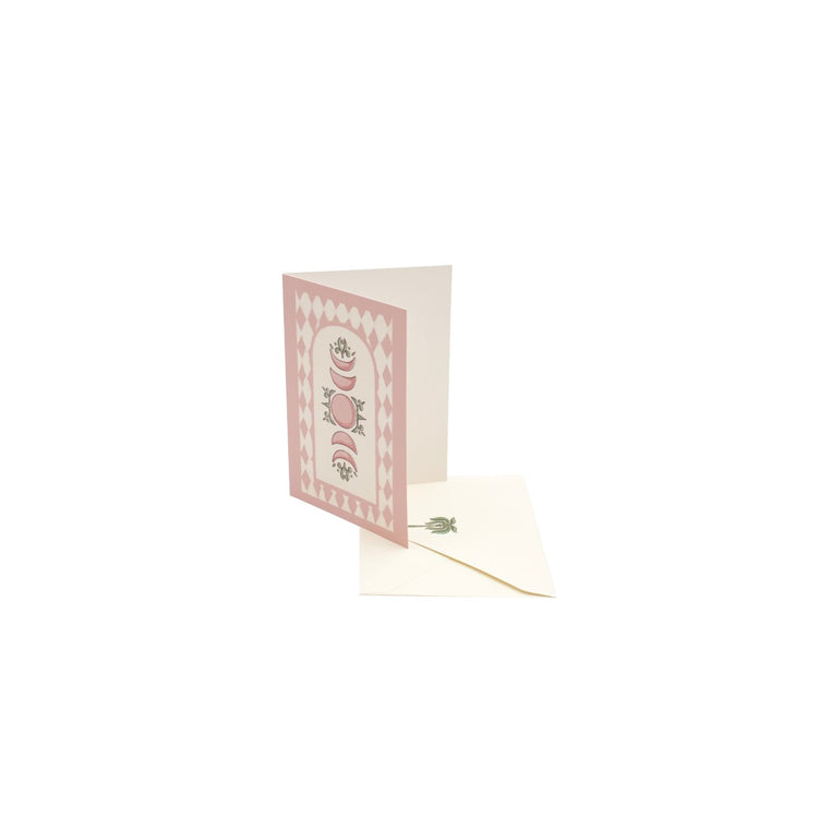 Greeting Card (Pink Moon) Moonlit Oasis