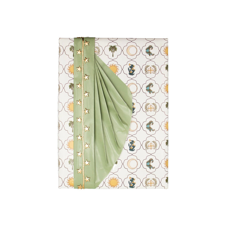 Wrapping Paper (Green) Moonlit Oasis