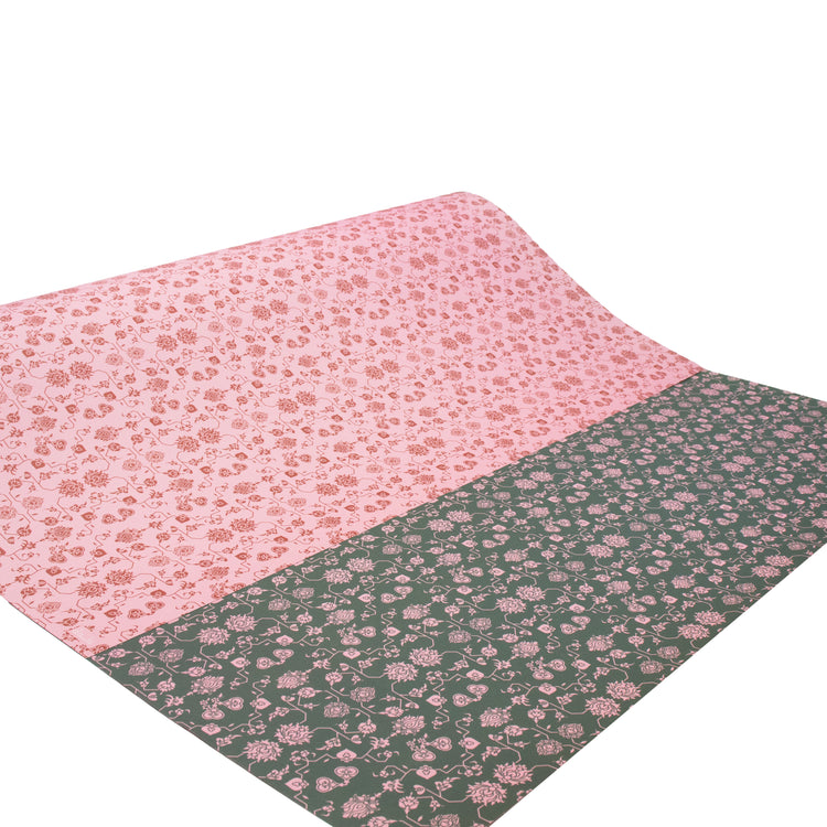 Wrapping Paper Green + Pink Pattern Souq Remix