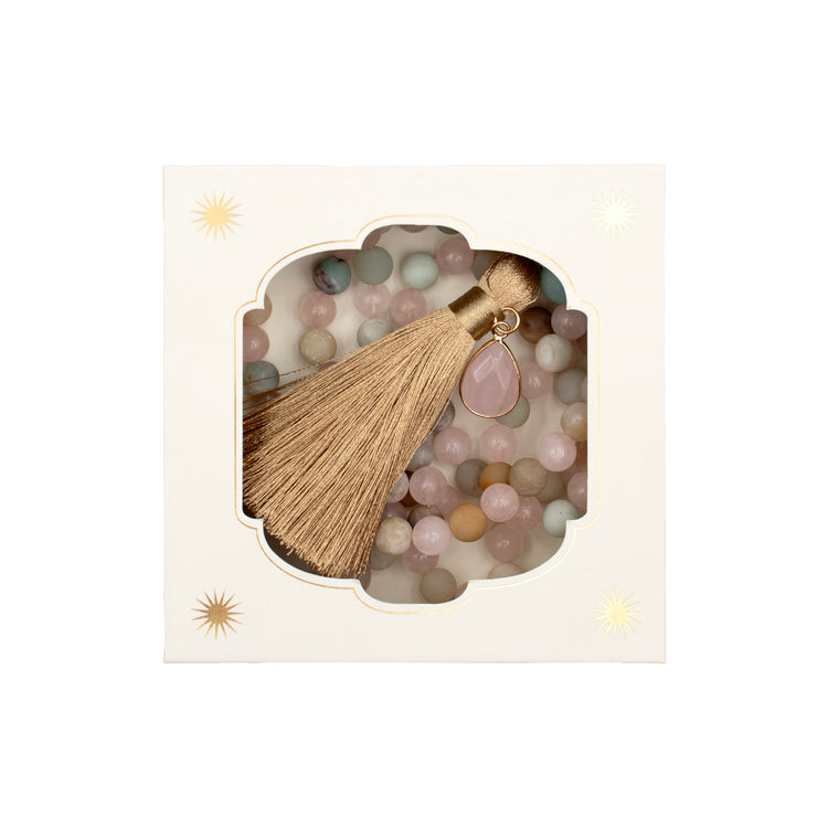 Quartz & Amazonite Tasbih Moonlit Oasis