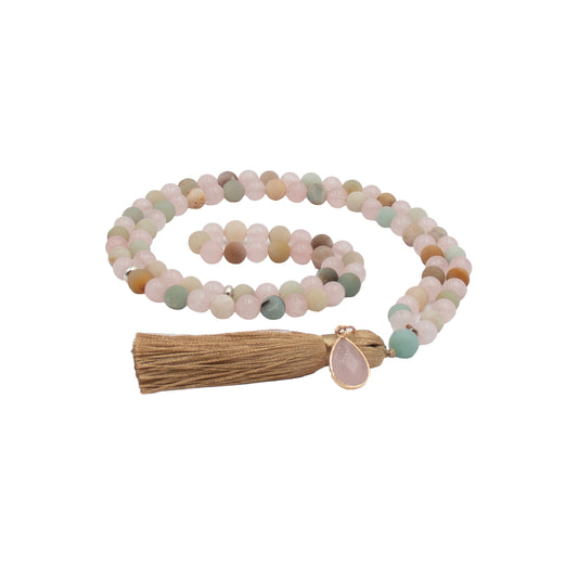 Quartz & Amazonite Tasbih Moonlit Oasis