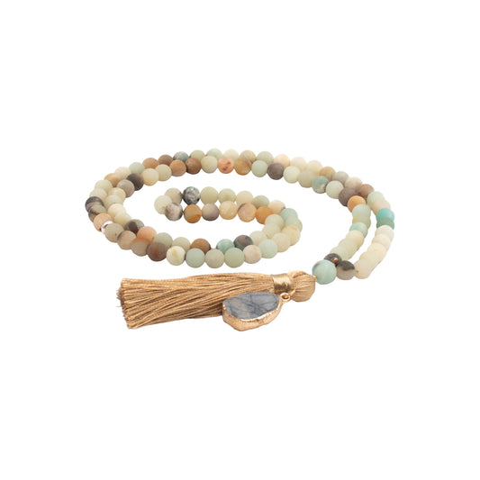 Amazonite & Quartz Tasbih Moonlit Oasis