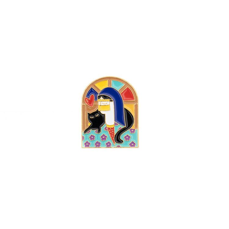 MM - Window Cat Magnetic Enamel Pin