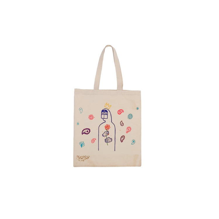 Hand-painted Tote bag by Mubarak Al-Malik (MMT01)