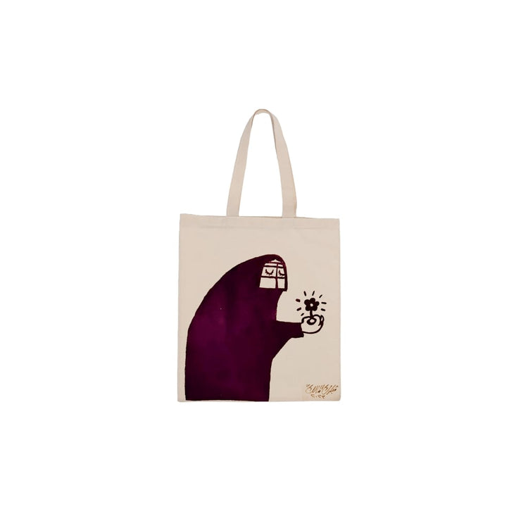 Hand-painted Tote bag by Mubarak Al-Malik (MMT05)