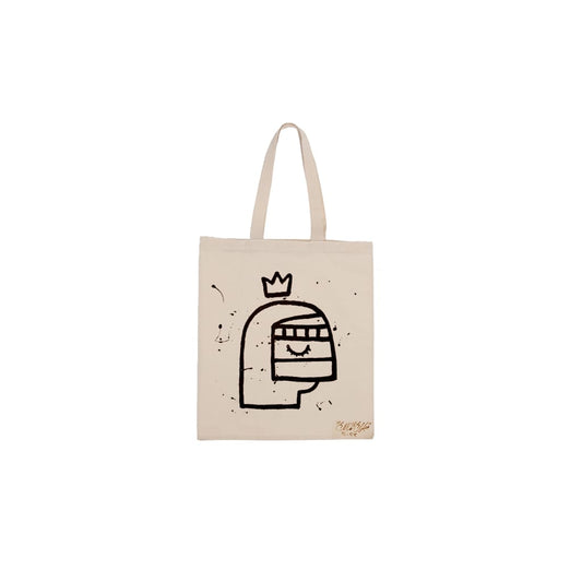 Hand-painted Tote bag by Mubarak Al-Malik (MMT06)