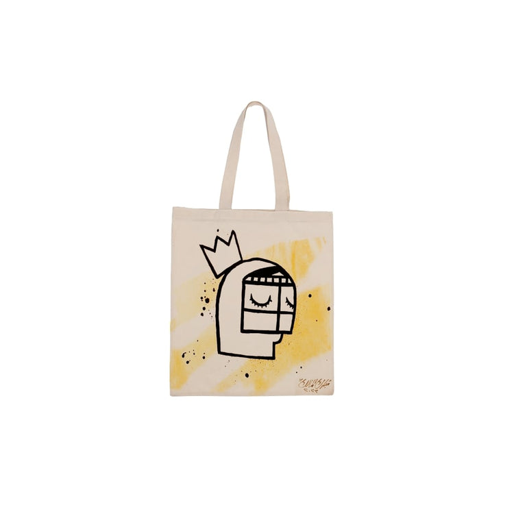 Hand-painted Tote bag by Mubarak Al-Malik (MMT08)