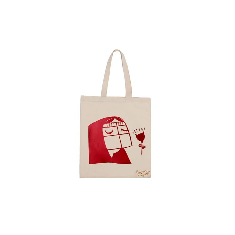 Hand-painted Tote bag by Mubarak Al-Malik (MMT11)