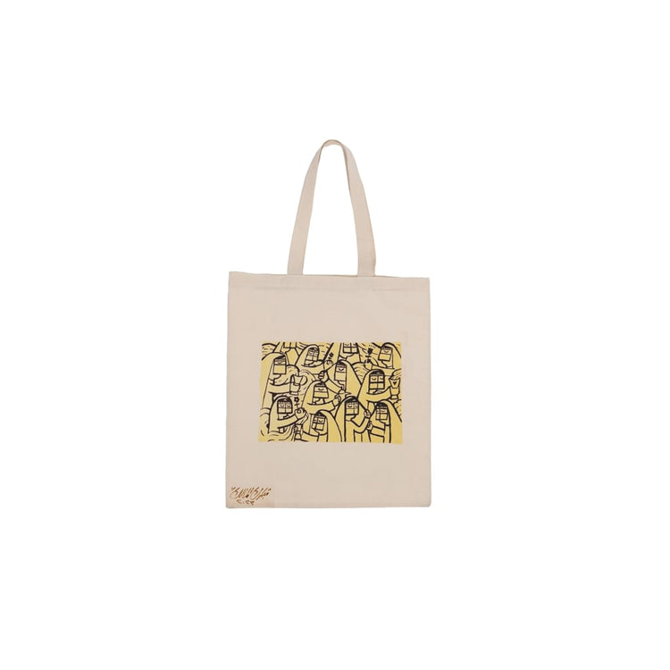 Hand-painted Tote bag by Mubarak Al-Malik (MMT12)