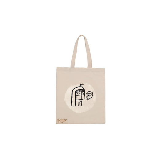 Hand-painted Tote bag by Mubarak Al-Malik (MMT14)