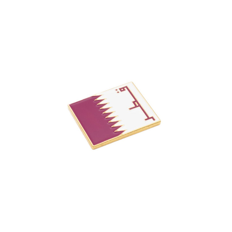 Iconic Magnetic Enamel Pin - Qatar Flag