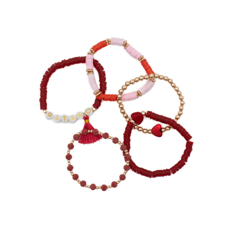 Qatar Beaded Friendship Bracelet (Set of 5 Pcs)