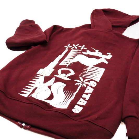 Iconic Maroon Kids Hoodie