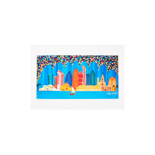Art Print Unframed (Festive Doha)