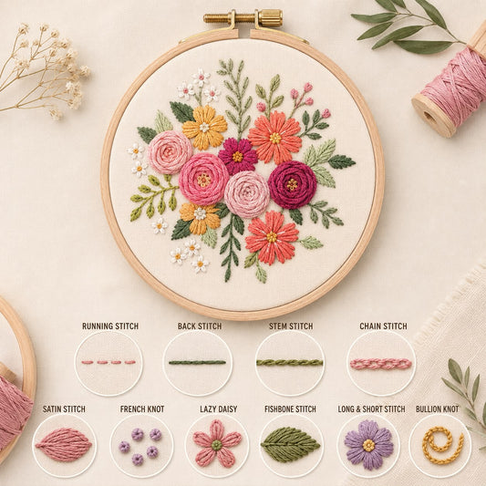Hand Embroidery Workshop by Fidha Asiya (01/08/2026, 4:00 PM – 6:00 PM)