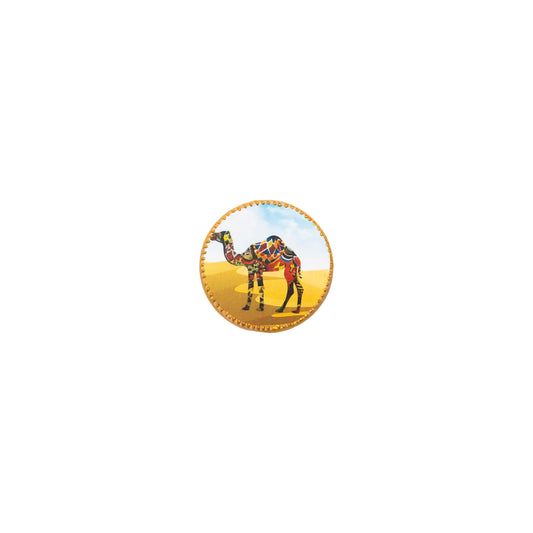 Magnet (Round Camel Mandala, M)