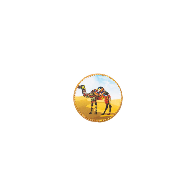 Magnet (Round Camel Mandala, M)