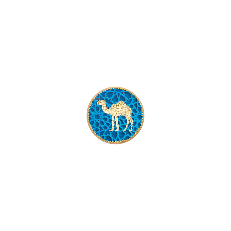 Magnet (Round Pearl Camel, S)