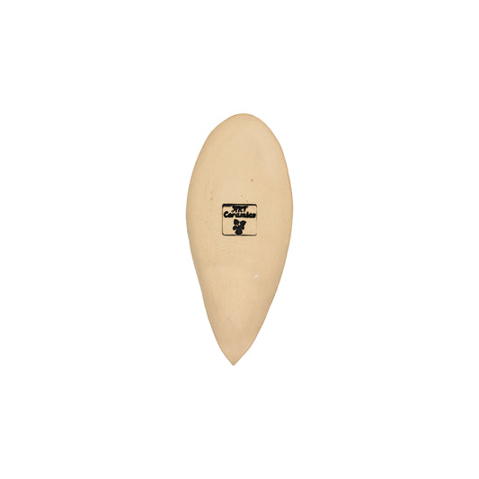 Ceramic Leaf Design Plate (Small/Beige)